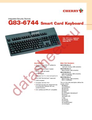 G83-6744LUAUS-2 datasheet  